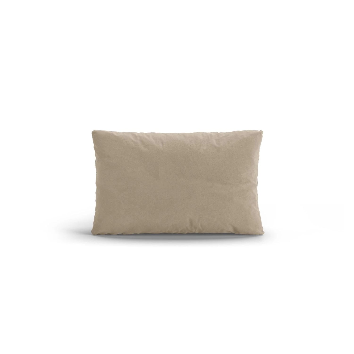 Poppy Kissen aus Samt (Casino Sand) in Ecru, 50x30 cm – Bild 1
