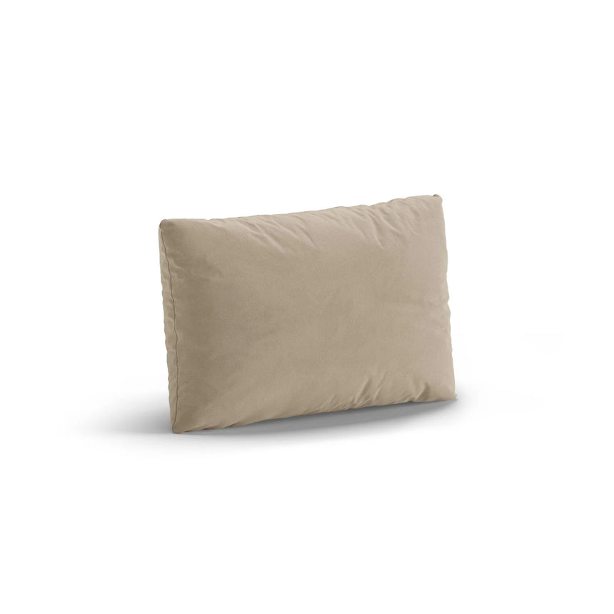 Poppy Kissen aus Samt (Casino Sand) in Ecru, 50x30 cm – Bild 2