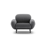 Poppy Sessel aus Boucle (Baloo 2083) in Dunkelgrau, 90x72 cm – Bild 1