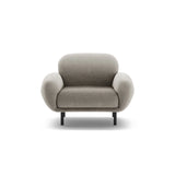 Poppy Sessel aus Boucle (Baloo 2084) in Grau, 90x72 cm – Bild 1