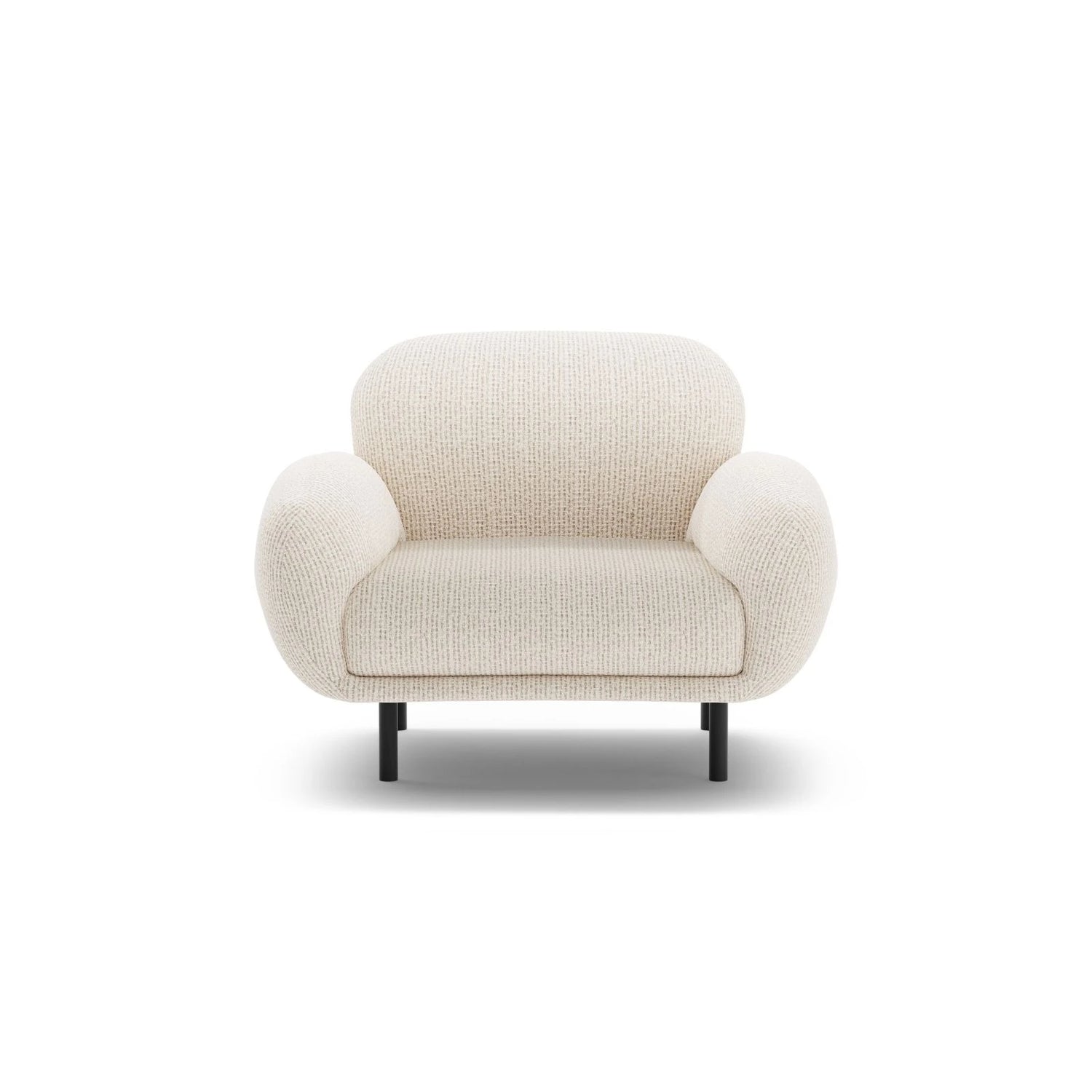 Poppy Sessel aus Chenille (SILENCIO 06) in Leichtes Beige, 90x72 cm – Bild 1