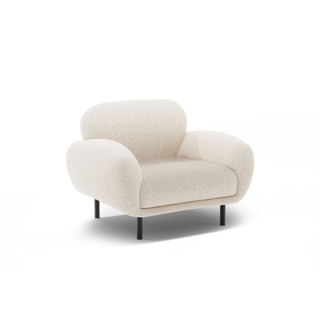 Poppy Sessel aus Chenille (SILENCIO 06) in Leichtes Beige, 90x72 cm – Bild 3