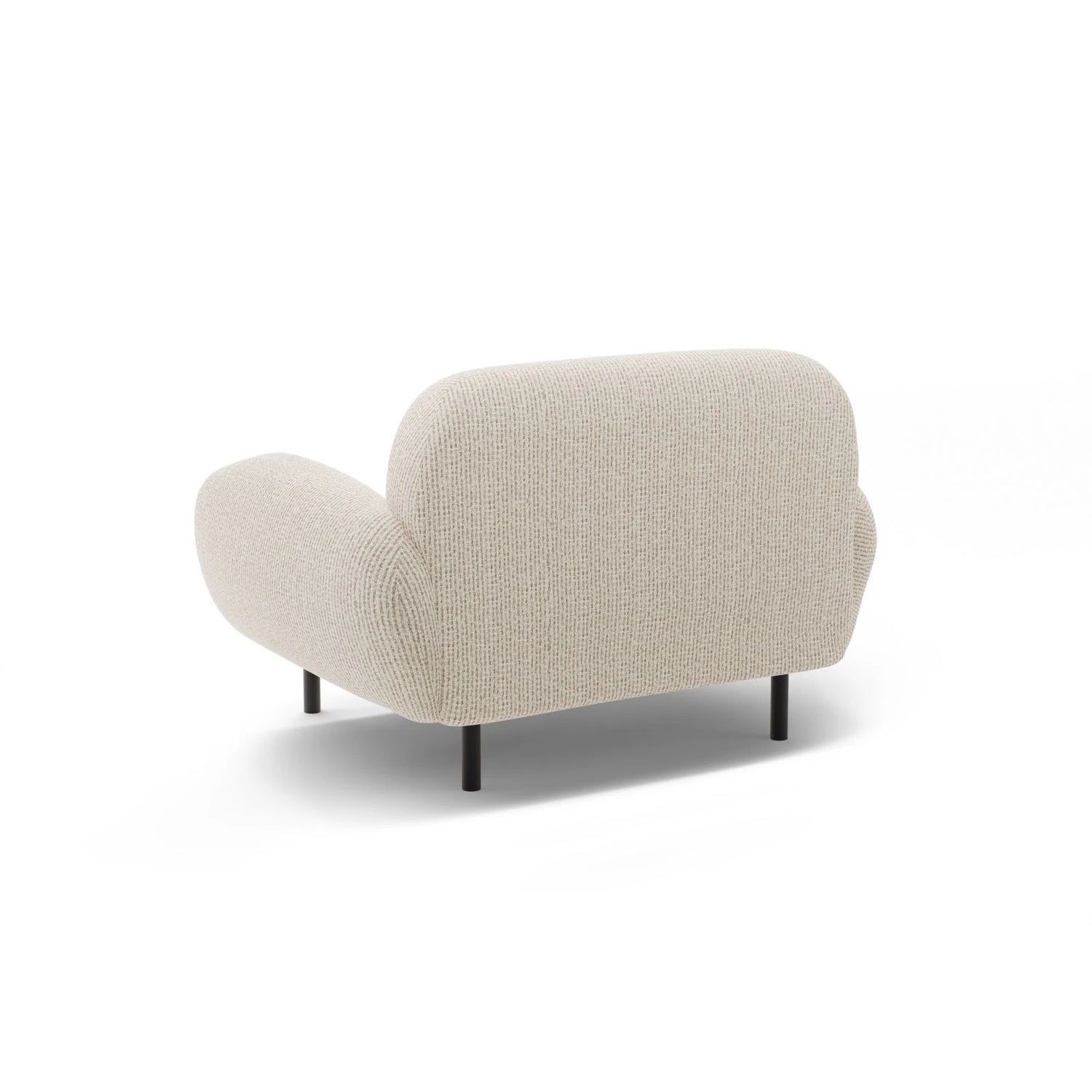 Poppy Sessel aus Chenille (SILENCIO 06) in Leichtes Beige, 90x72 cm – Bild 4