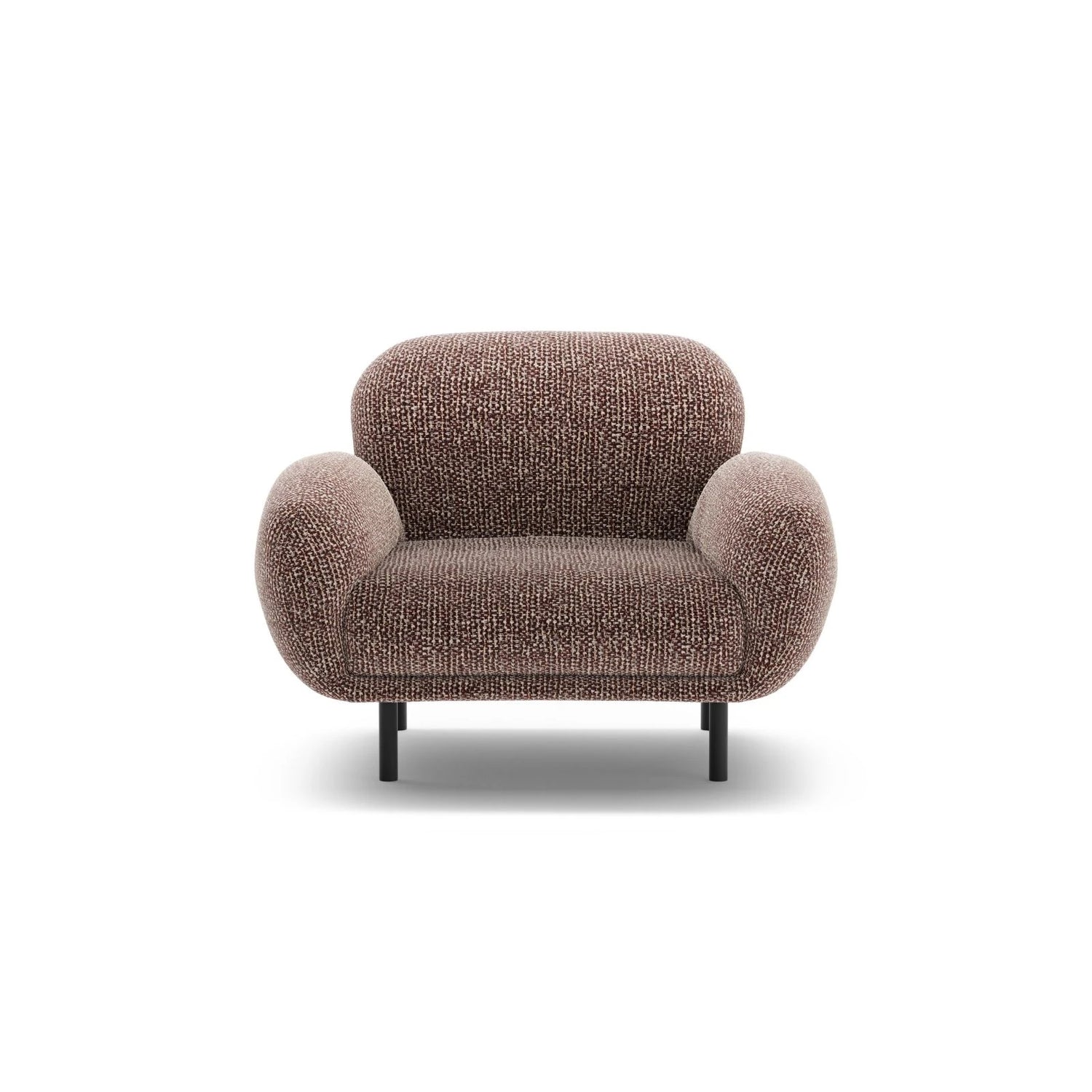 Poppy Sessel aus Chenille (SILENCIO 27) in Braun, 90x72 cm – Bild 1