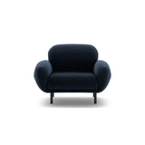 Poppy Sessel aus Samt (Casino Deep Blue) in Königsblau, 90x72 cm – Bild 1