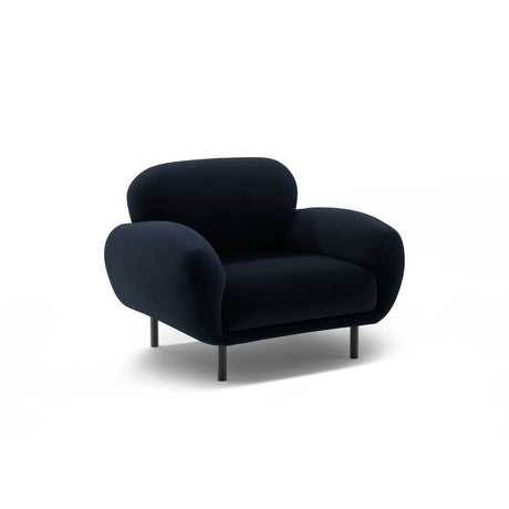 Poppy Sessel aus Samt (Casino Deep Blue) in Königsblau, 90x72 cm – Bild 3