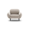 Poppy Sessel aus Samt (Casino Pearl) in Leichtes Beige, 90x72 cm – Bild 1