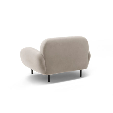 Poppy Sessel aus Samt (Casino Pearl) in Leichtes Beige, 90x72 cm – Bild 4
