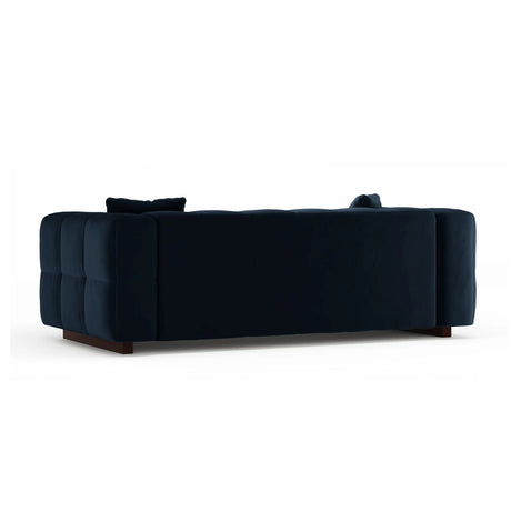 Puma 3-Sitzer Sofa mit Schlaffunktion aus Samt (Salvador 5) in Königsblau, 260x92 cm – Bild 4