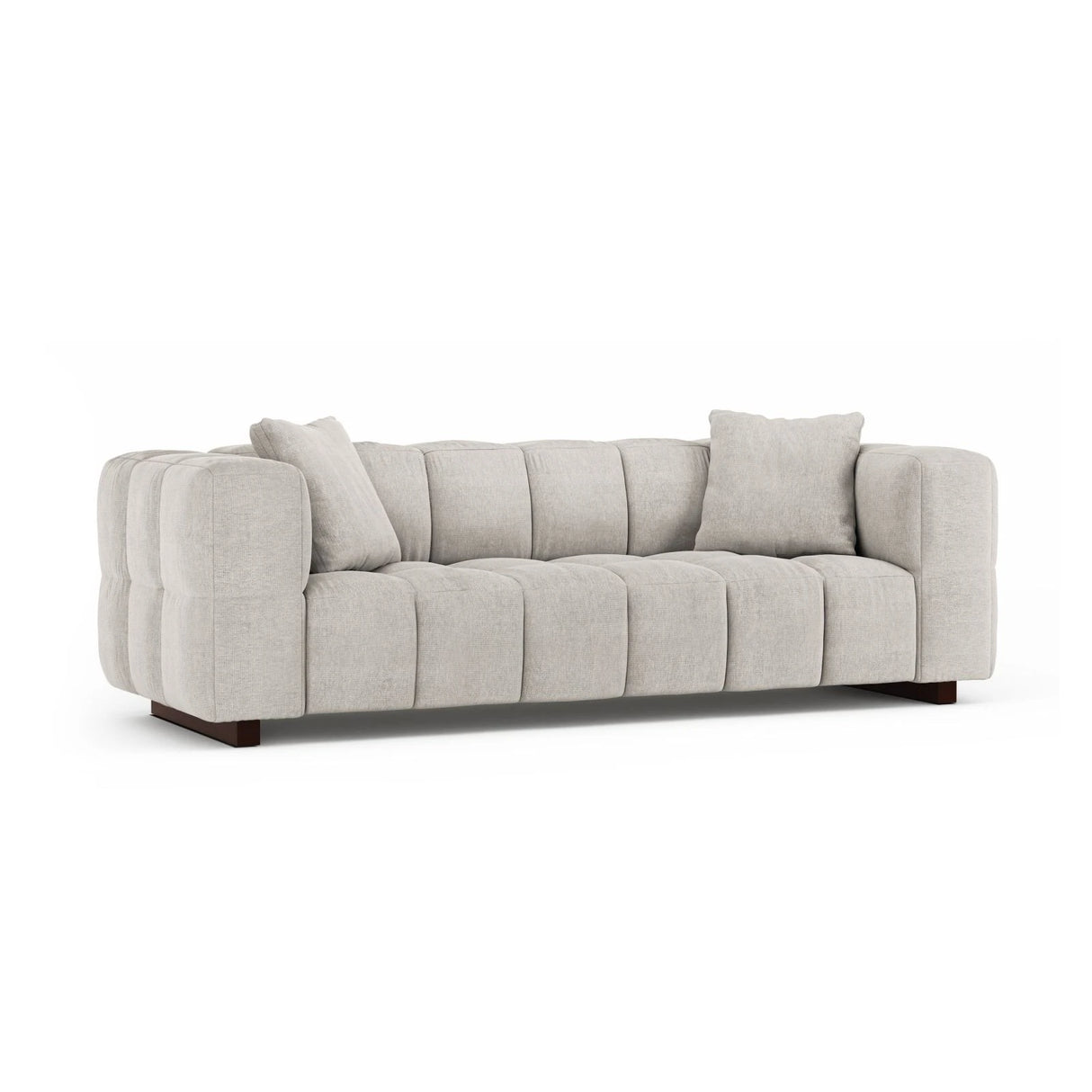 Puma 3-Sitzer Sofa mit Schlaffunktion aus Strukturierter Stoff (Sorella 03) in Beige, 260x92 cm – Bild 2
