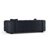Puma 3-Sitzer Sofa mit Schlaffunktion aus Strukturierter Stoff (Sorella 77) in Dunkelblau, 260x92 cm – Bild 4