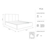 Pyla Bett mit Stauraum und Kopfteil in Samt, 180x200 cm – Bild 4