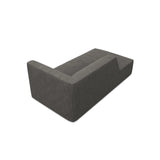 Ruby 2-Sitzer Sofa Chaiselongue Links, mit Bezug in Cord (ScaAnt) in Dunkelgrau, 180x93 cm – Bild 6