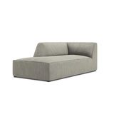 Ruby 2-Sitzer Sofa Chaiselongue Links, mit Bezug in Cord (ScaAsh) in Hellgrau, 180x93 cm – Bild 5