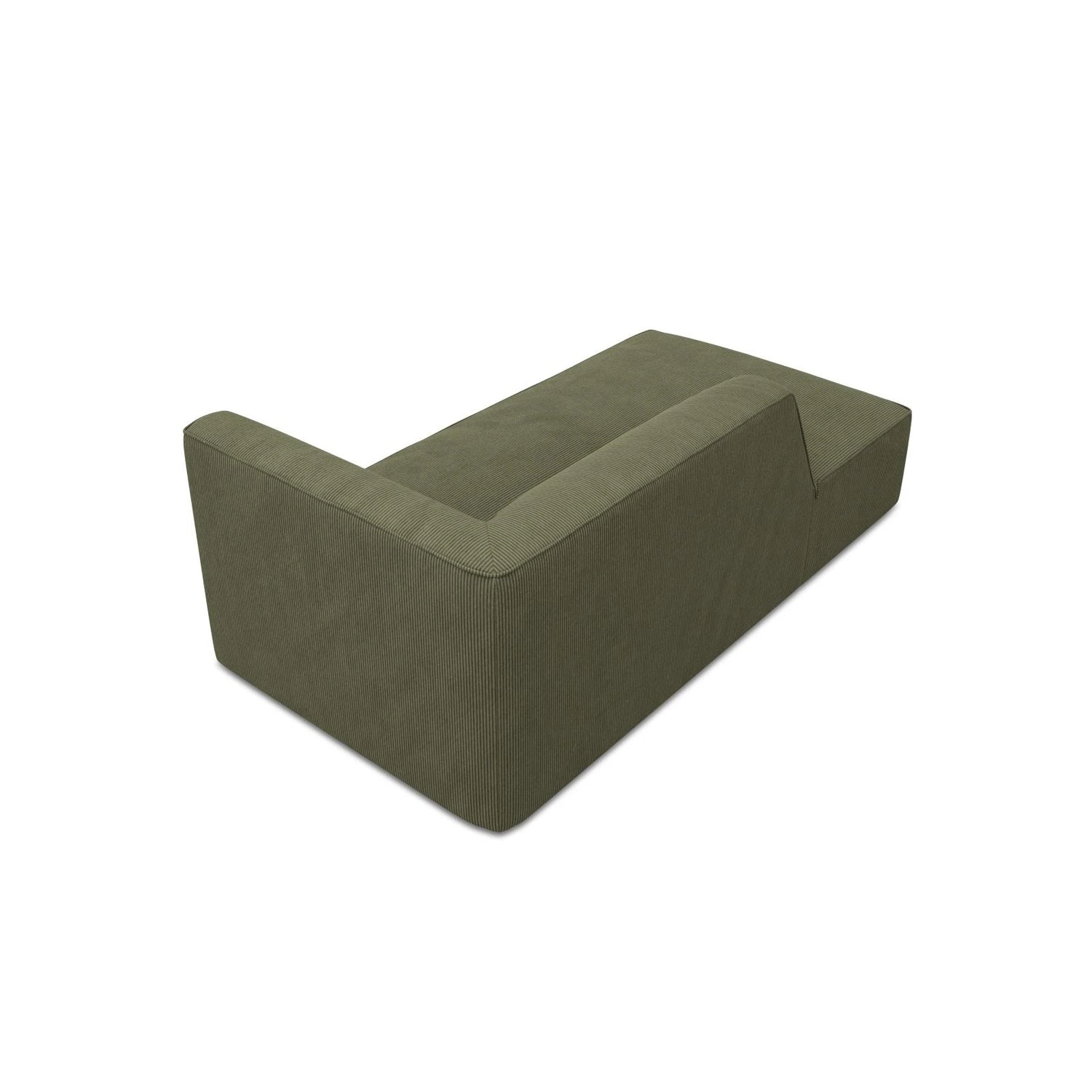 Ruby 2-Sitzer Sofa Chaiselongue Links, mit Bezug in Cord (ScaFor) in Grün, 180x93 cm – Bild 6