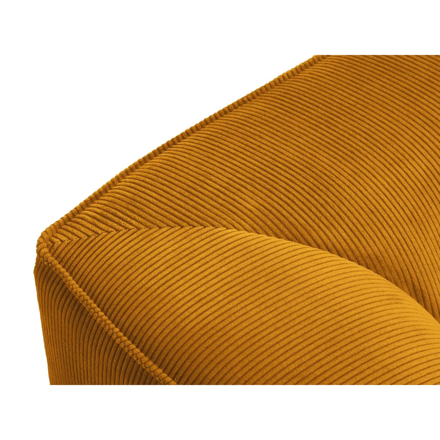 Ruby 2-Sitzer Sofa Chaiselongue Links, mit Bezug in Cord (ScaMos) in Gelb, 180x93 cm – Bild 4