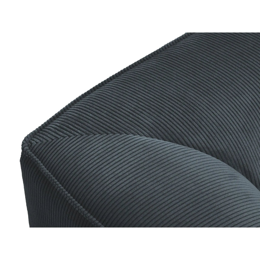 Ruby 2-Sitzer Sofa Chaiselongue Links, mit Bezug in Cord (ScaOce) in Blau, 180x93 cm – Bild 4