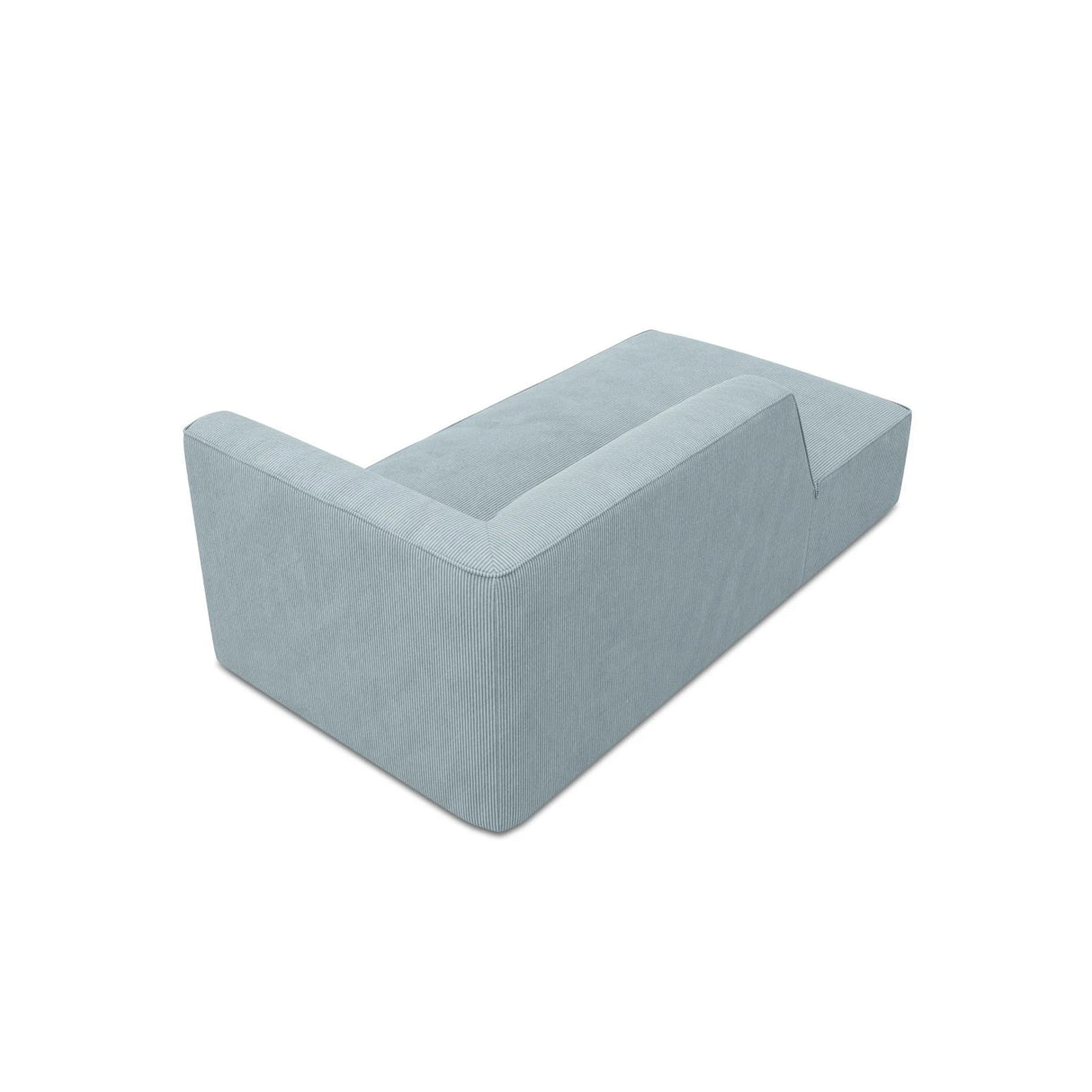 Ruby 2-Sitzer Sofa Chaiselongue Links, mit Bezug in Cord (ScaSky) in Hellblau, 180x93 cm – Bild 6