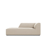 Ruby 2-Sitzer Sofa Chaiselongue Links, mit Bezug in Samt (Sal1) in Beige, 180x93 cm – Bild 1