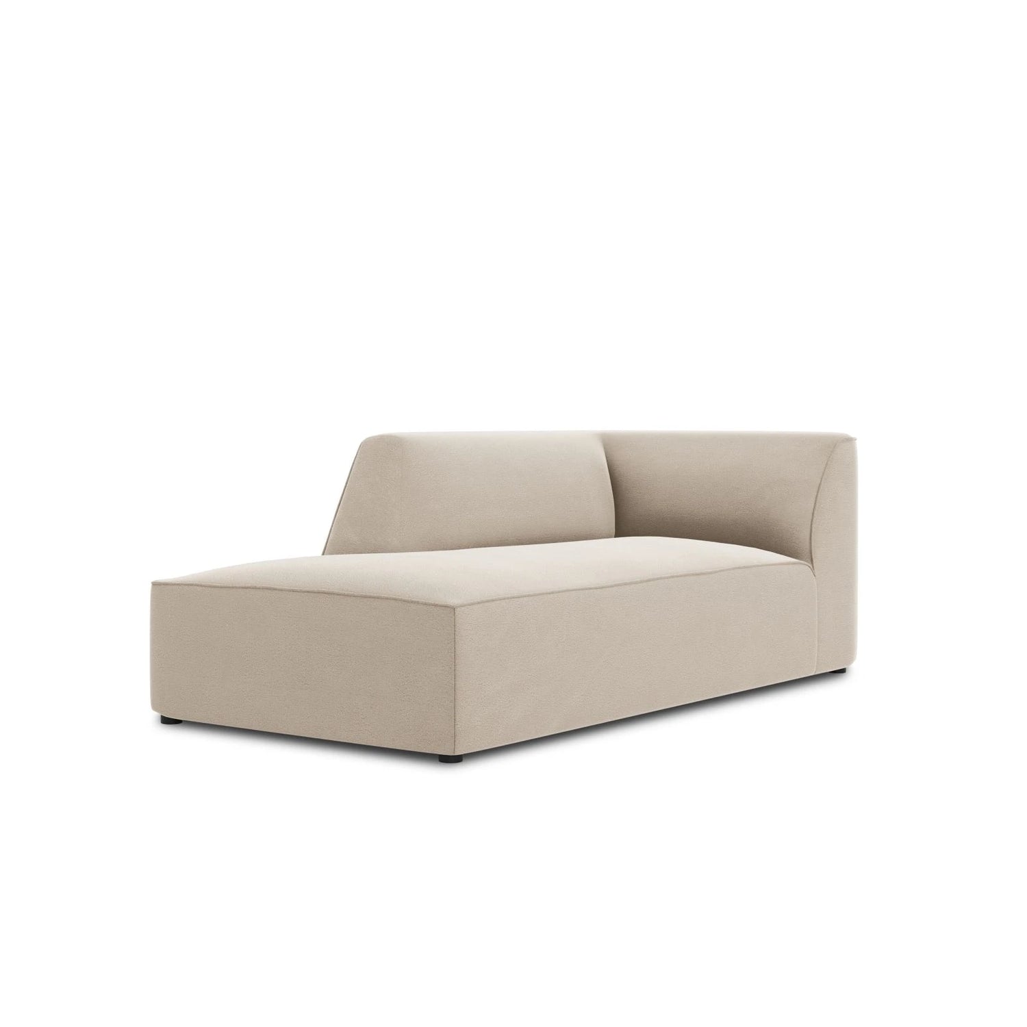Ruby 2-Sitzer Sofa Chaiselongue Links, mit Bezug in Samt (Sal1) in Beige, 180x93 cm – Bild 5