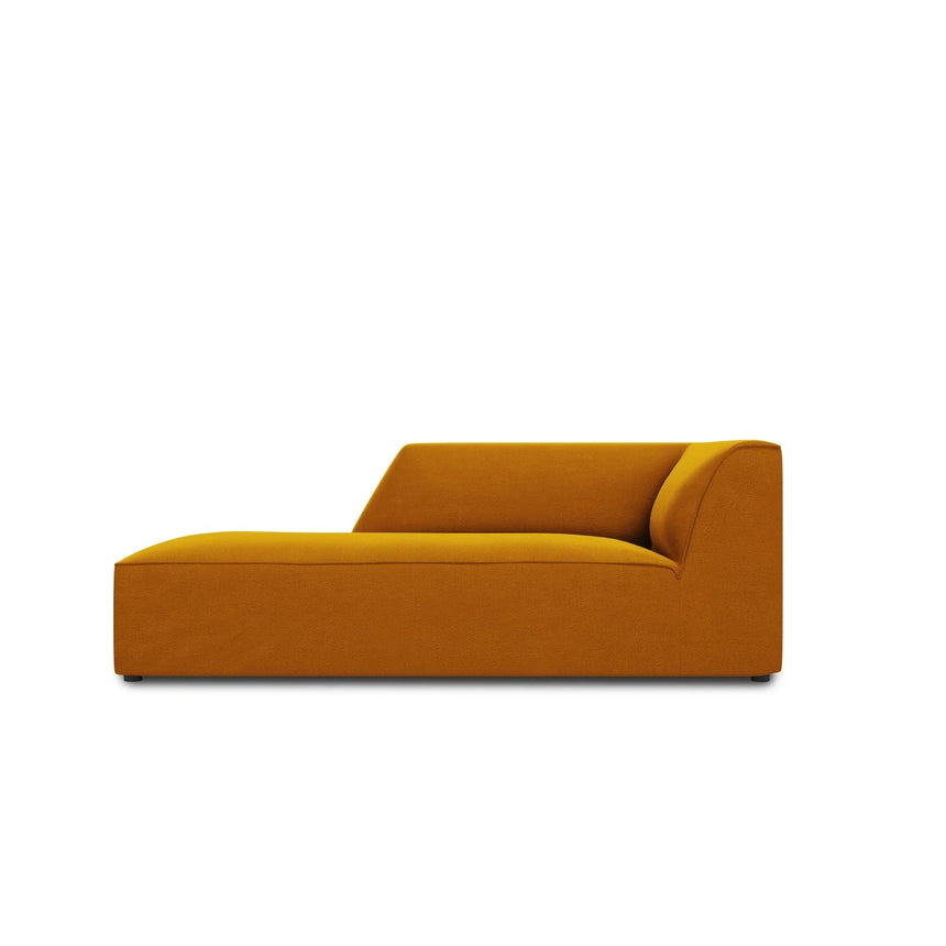 Ruby 2-Sitzer Sofa Chaiselongue Links, mit Bezug in Samt (Sal10) in Gelb, 180x93 cm – Bild 1