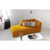 Ruby 2-Sitzer Sofa Chaiselongue Links, mit Bezug in Samt, Cord oder Strukturstoff, 180x93 cm