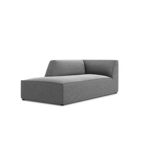 Ruby 2-Sitzer Sofa Chaiselongue Links, mit Bezug in Samt (Sal17) in Grau, 180x93 cm – Bild 5