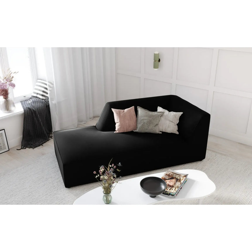 Ruby 2-Sitzer Sofa Chaiselongue Links, mit Bezug in Samt, Cord oder Strukturstoff, 180x93 cm - ZEN ZONE Furniture