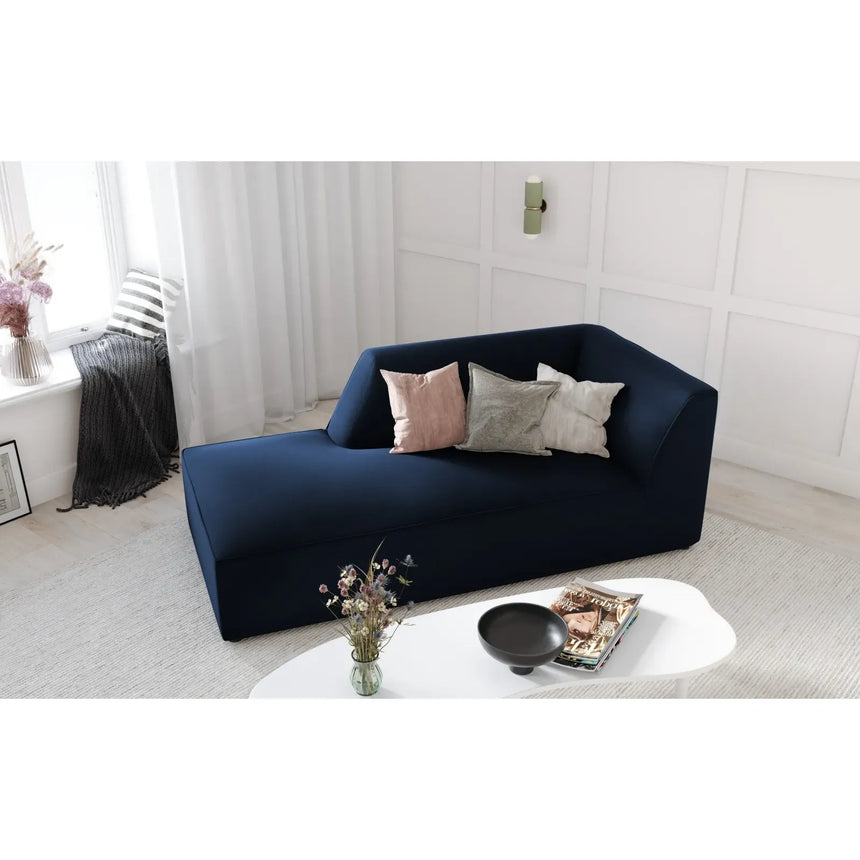 Ruby 2-Sitzer Sofa Chaiselongue Links, mit Bezug in Samt, Cord oder Strukturstoff, 180x93 cm - ZEN ZONE Furniture