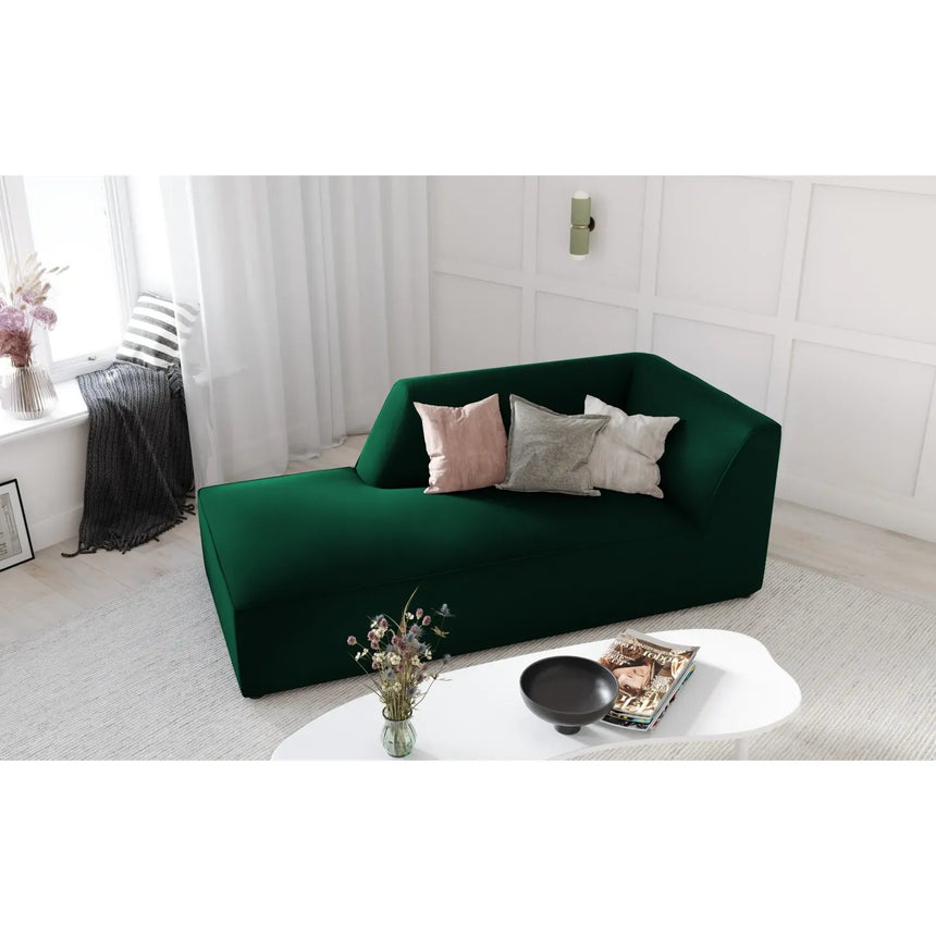 Ruby 2-Sitzer Sofa Chaiselongue Links, mit Bezug in Samt, Cord oder Strukturstoff, 180x93 cm - ZEN ZONE Furniture