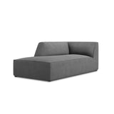 Ruby 2-Sitzer Sofa Chaiselongue Links, mit Bezug in Strukturierter Stoff (Ota11) in Grau, 180x93 cm – Bild 3