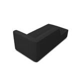 Ruby 2-Sitzer Sofa Chaiselongue Links, mit Bezug in Strukturierter Stoff (Ota12) in Schwarz, 180x93 cm – Bild 4