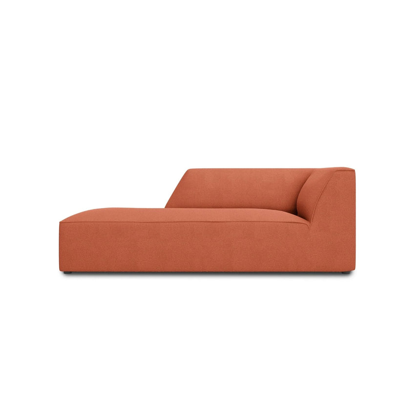 Ruby 2-Sitzer Sofa Chaiselongue Links, mit Bezug in Strukturierter Stoff (Ota2) in Coral, 180x93 cm – Bild 1