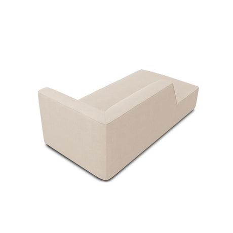 Ruby 2-Sitzer Sofa Chaiselongue Links, mit Bezug in Strukturierter Stoff (Ota8) in Beige, 180x93 cm – Bild 4