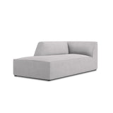 Ruby 2-Sitzer Sofa Chaiselongue Links, mit Bezug in Strukturierter Stoff (Ota9) in Hellgrau, 180x93 cm – Bild 3