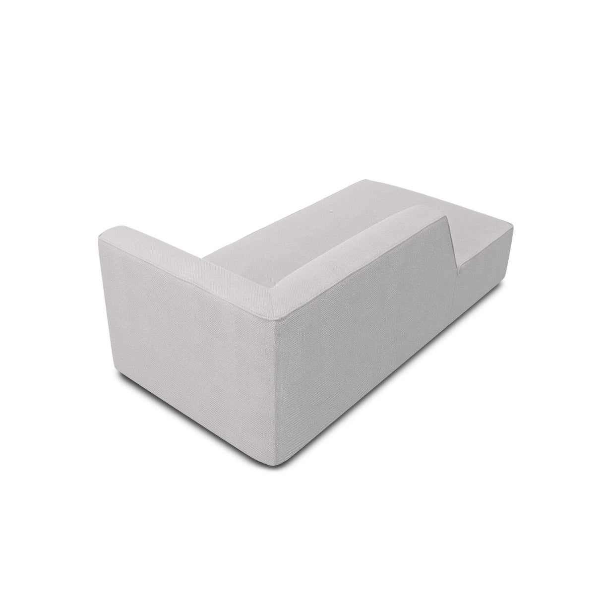 Ruby 2-Sitzer Sofa Chaiselongue Links, mit Bezug in Strukturierter Stoff (Ota9) in Hellgrau, 180x93 cm – Bild 4