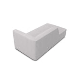 Ruby 2-Sitzer Sofa Chaiselongue Links, mit Bezug in Strukturierter Stoff (Ota9) in Hellgrau, 180x93 cm – Bild 4