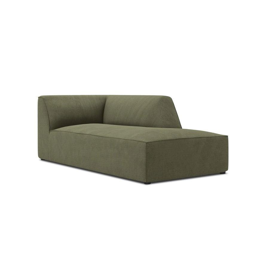Ruby 2-Sitzer Sofa Chaiselongue Rechts, mit Bezug in Cord (ScaFor) in Grün, 180x93 cm – Bild 5