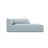 Ruby 2-Sitzer Sofa Chaiselongue Rechts, mit Bezug in Cord (ScaSky) in Hellblau, 180x93 cm – Bild 1