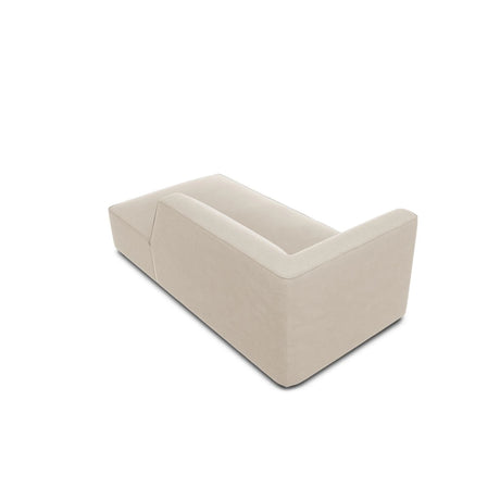 Ruby 2-Sitzer Sofa Chaiselongue Rechts, mit Bezug in Samt (Sal1) in Beige, 180x93 cm – Bild 6