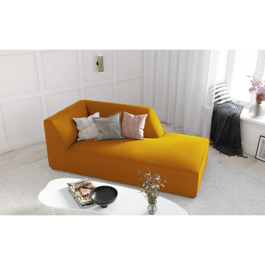 Ruby 2-Sitzer Sofa Chaiselongue Rechts, mit Bezug in Samt, Cord oder Strukturstoff, 180x93 cm - ZEN ZONE Furniture