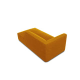 Ruby 2-Sitzer Sofa Chaiselongue Rechts, mit Bezug in Samt (Sal10) in Gelb, 180x93 cm – Bild 6