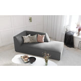 Ruby 2-Sitzer Sofa Chaiselongue Rechts, mit Bezug in Samt, Cord oder Strukturstoff, 180x93 cm