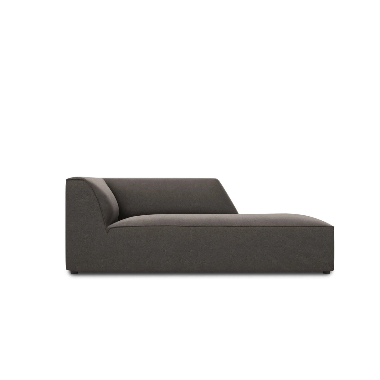 Ruby 2-Sitzer Sofa Chaiselongue Rechts, mit Bezug in Samt (Sal18) in Dunkelgrau, 180x93 cm – Bild 1
