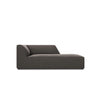 Ruby 2-Sitzer Sofa Chaiselongue Rechts, mit Bezug in Samt (Sal18) in Dunkelgrau, 180x93 cm – Bild 1