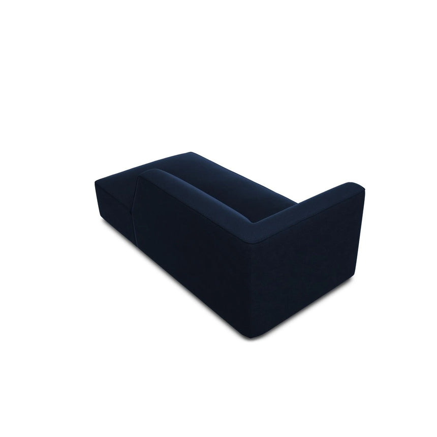 Ruby 2-Sitzer Sofa Chaiselongue Rechts, mit Bezug in Samt (Sal5) in Königsblau, 180x93 cm – Bild 6