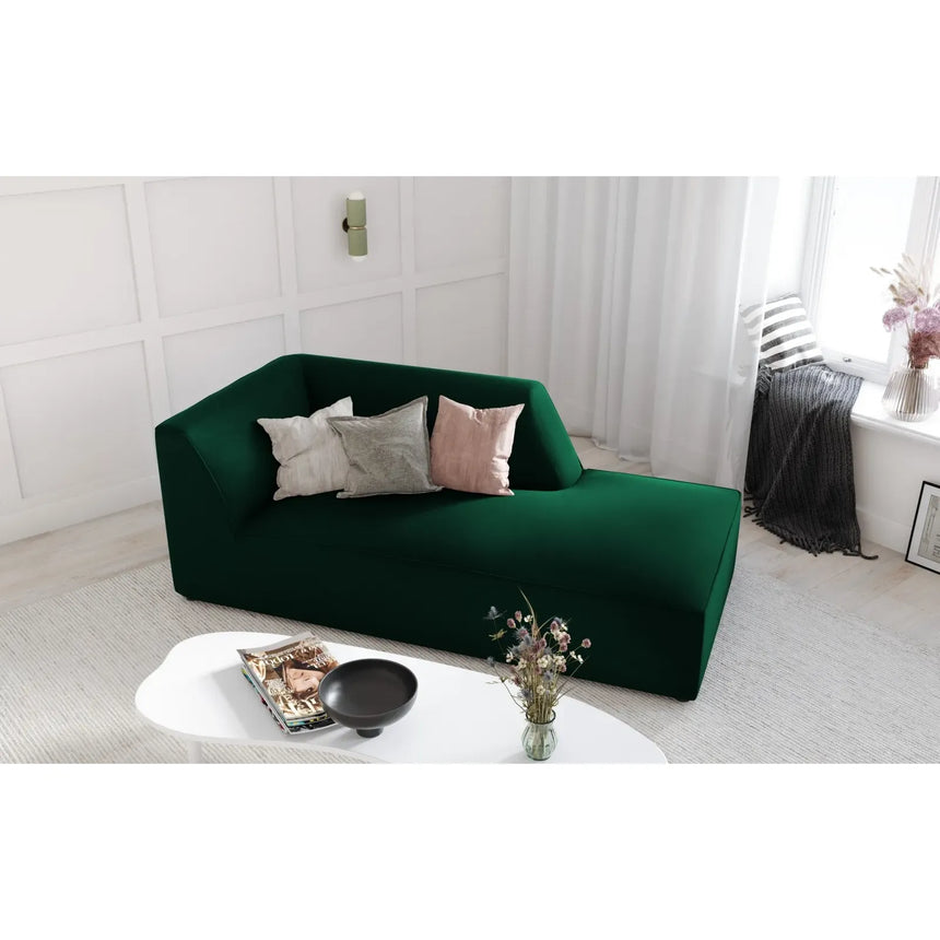 Ruby 2-Sitzer Sofa Chaiselongue Rechts, mit Bezug in Samt, Cord oder Strukturstoff, 180x93 cm - ZEN ZONE Furniture