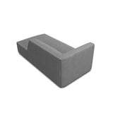 Ruby 2-Sitzer Sofa Chaiselongue Rechts, mit Bezug in Strukturierter Stoff (Ota11) in Grau, 180x93 cm – Bild 4