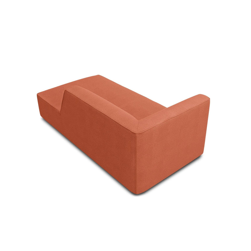 Ruby 2-Sitzer Sofa Chaiselongue Rechts, mit Bezug in Strukturierter Stoff (Ota2) in Coral, 180x93 cm – Bild 3