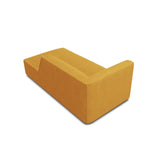 Ruby 2-Sitzer Sofa Chaiselongue Rechts, mit Bezug in Strukturierter Stoff (Ota4) in Gelb, 180x93 cm – Bild 4